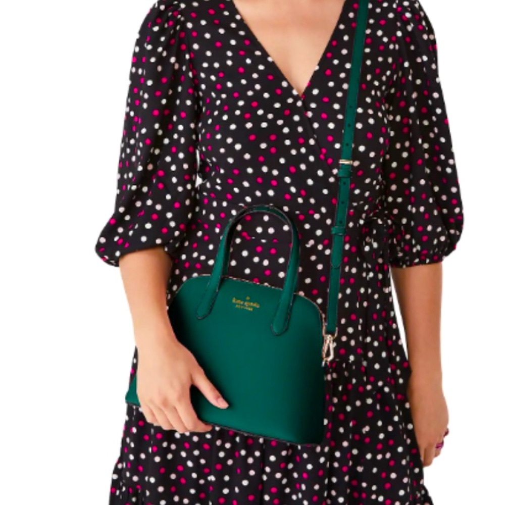NWT Kate Spade Schuyler Medium Dome Satchel Deep Jade. - Picture 5 of 8